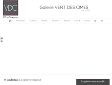 Tablet Screenshot of galerie-ventdescimes.com